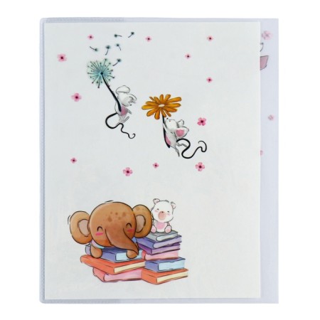 Set of covers PVC 213 x 355 mm, 140 μm, 3 pieces, "mice at school", for a diary and notebooks-3