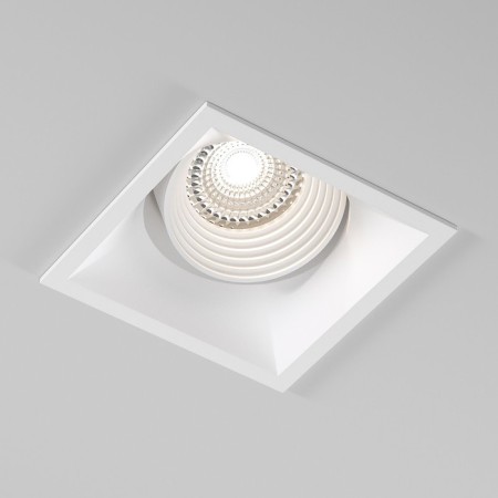 Builtrous lamp Elektrostandard, Punto, 90x90x43 mm, GU10, white color