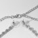 Set 2 objects: earrings, necklace “ice” Simple, white color in silver