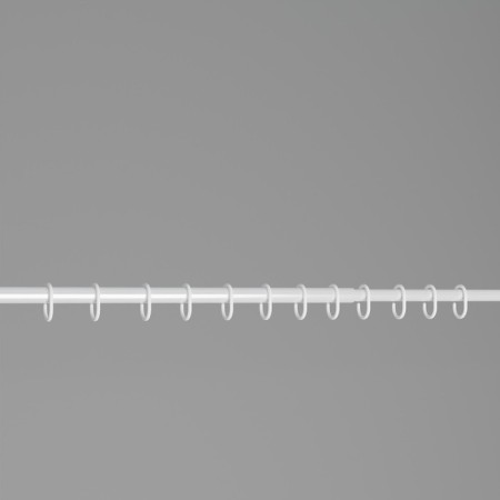 Bathroom cornice, telescopic 120-220 cm, white color-7
