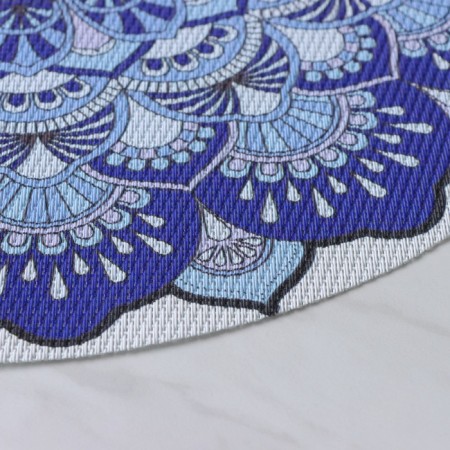 A set of serving napkins on the table "Silia", d = 38 cm, 4 pcs, the color is blue-6