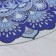 A set of serving napkins on the table "Silia", d = 38 cm, 4 pcs, the color is blue