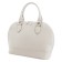 Bag women, genuine leather, white 33x12x27 cm