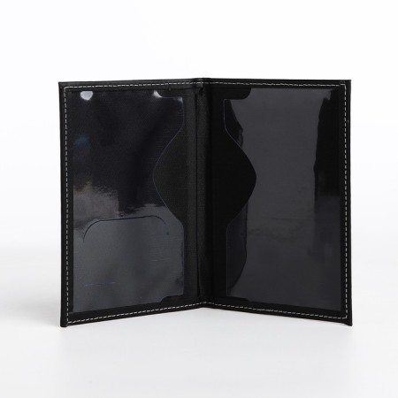 Cover for passport, black color-5
