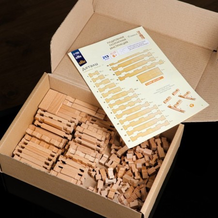 The designer wooden "Tower", 213 details, an array of beech-6