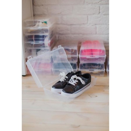 Box for storing the shoes "Renoma", 32 × 19 × 10.5 cm, the color is transparent-1