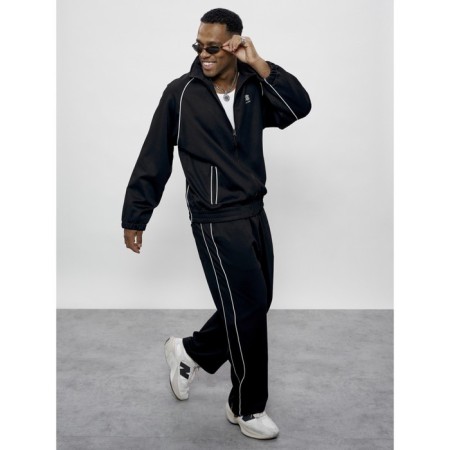 Sports suit men's, size 52, black color-5
