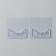 Holders for the cornice of the Dolyan, 2 pcs, self -adhesive, transparent