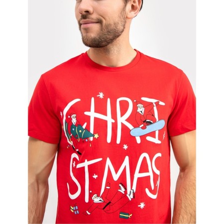 New Year's T -shirt, red color, size 50-2