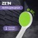 Showing watering can Zein Z0207, 1 mode, plastic, white color with a green insert