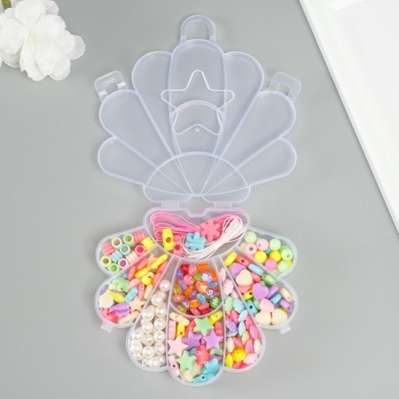 A set of beads for creativity "shell" (230 ± 5 pcs.) Assorted-2