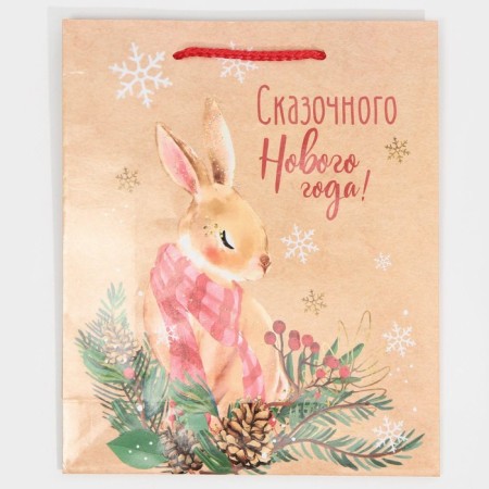 Laminated vertical “Fairytale New Year” laminate, ML 21 x 25 x 8 cm, New Year-6