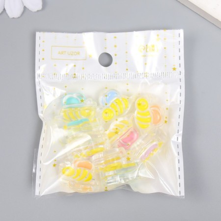 Busina plastic "Summer breeze. Bee" Gloss Mix 2.3x1.5x0.9 cm-3