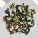 Stickers PVC "Retro butterflies" set 40 pcs 8x7 cm