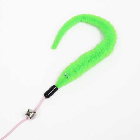 Domesticon-pound "Fishing worm" with a bell, 30 cm, green-1