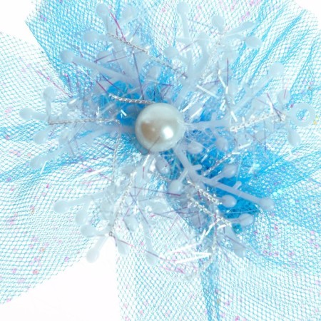 Carnival clamp "Snowflake", blue color-2