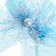 Carnival clamp "Snowflake", blue color