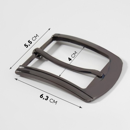 A belt buckle, 6.3 × 5.5 cm, 40 mm, black nickel color-3