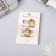 Hair crab "Liberty" (set 2 pcs) heart, 1.5 cm, gold