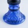 Hookah "Taishet", small, mine flat ornament, 27 cm, d bowl-5 cm, blue