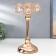 Summary Metal for 1 candle "Crystals - Tiara" gold 25x12x12 cm