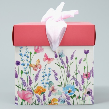 Gift folding box, packaging, “Gift for you”, 15 x 15 x 15 cm-3