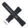 20 mm watch strap, silicone, L-22 cm, black