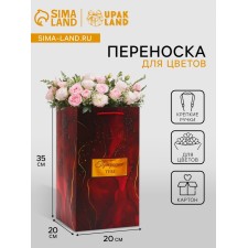 Carrying for flowers with a liner, 