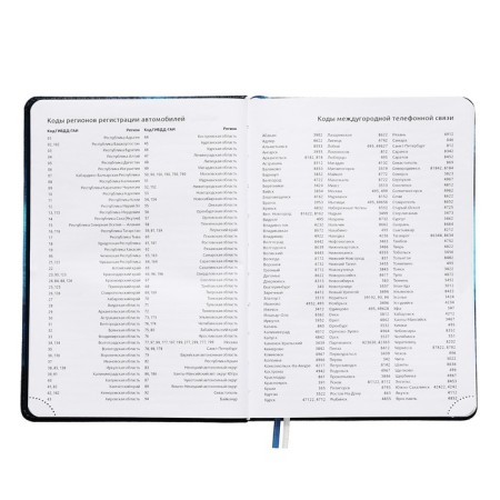 Leduced Diary A5, 160 sheets, Devente.nature, solid cover of artificial leather with foam, liesse, block 70 g/m2, blue-6