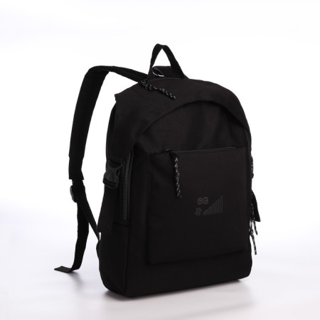 Youth backpack from lightning textiles, 5 pockets, black color-2