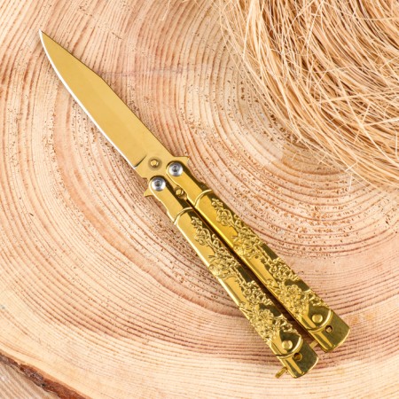 Bow Knife "Golden" 17cm, blade 74mm/2mmm-1