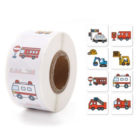 Stick Paper "Office transport" d = 2.5 cm 500 pcs in a roll 3x6.5x6.5 cm
