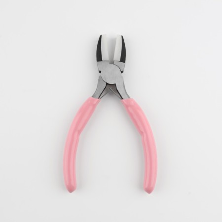 Plafers with nylon nozzles, for needlework, 14 × 6.5 cm, silver/pink color-6
