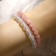 Set of bracelets 2 pcs. Shar No. 6 “Quartz Pink” and ball No. 8 Moonstone ”