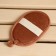 A washcloth from nettles (rami), oval with cotton, 14.5x9.7 cm