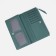 Women's wallet on the button, green color