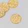 Decor "Snow Com" gold foam glitter 2 cm (set 10 pcs)