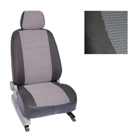 Auto-Chekhls for Mitsubishi Lancer X Sedan, with the rear sag., 2007-2011, dark gray, set