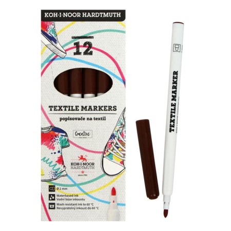 Fabric marker 3.0 mm KOH-I-NOOR 3203/34, letter length 500 m, brown-3