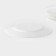 Desser plate of glass scream "Cadix", 19.5 cm, white color