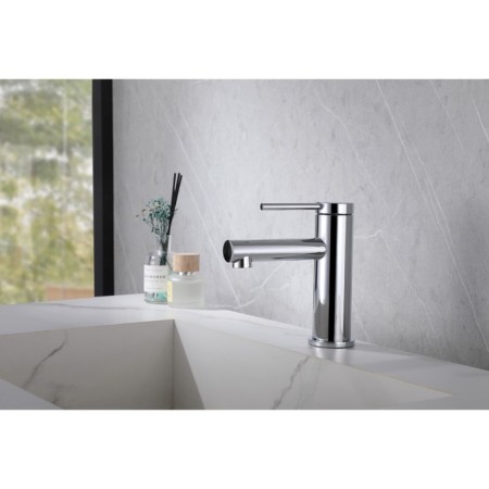 ABBER EMOTION AF8810 shell mixer, single -leaf, pour 125 mm, chrome-1