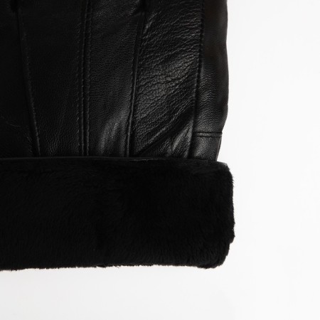 Male gloves, size 22, with insulation, black color-2