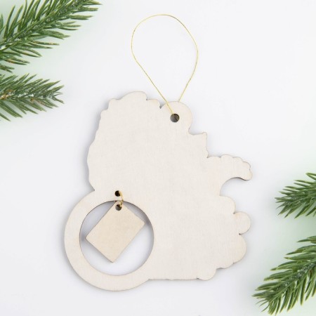 Suspension on the Christmas tree "For happiness", 8.9 x 9.1 cm-2