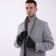Gloves male, dimensionless, with insulation, black color