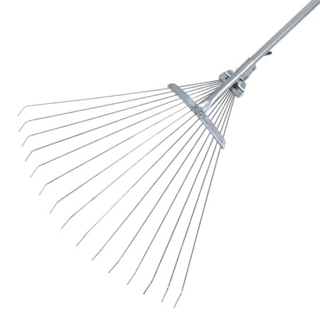 Fan, wire, 15 teeth, metallic, sliding, metal stalk-2