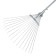 Fan, wire, 15 teeth, metallic, sliding, metal stalk