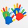 Developing gaming set "Hands" 12 cards+tasks, crumb I