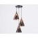 Suspended Ambrella Light, Loft, TR8435, 3HE27, Black color, gold