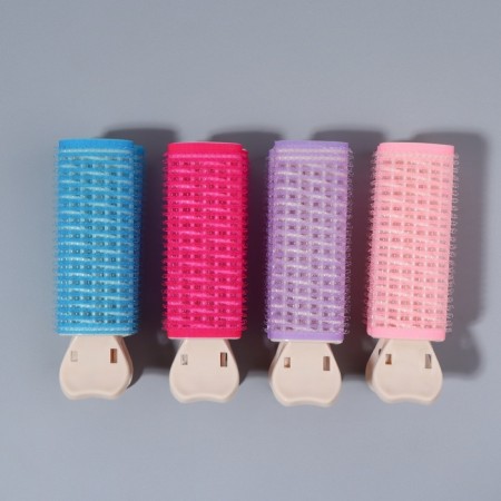 Bigudi for a basal volume, with a clamp, 3.3 × 3.5 × 10.5 cm, color mix-3