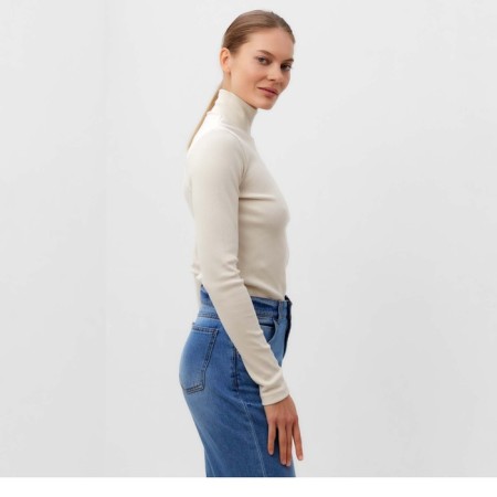 Female turtleneck, dark cream color, size 42 (s)-3